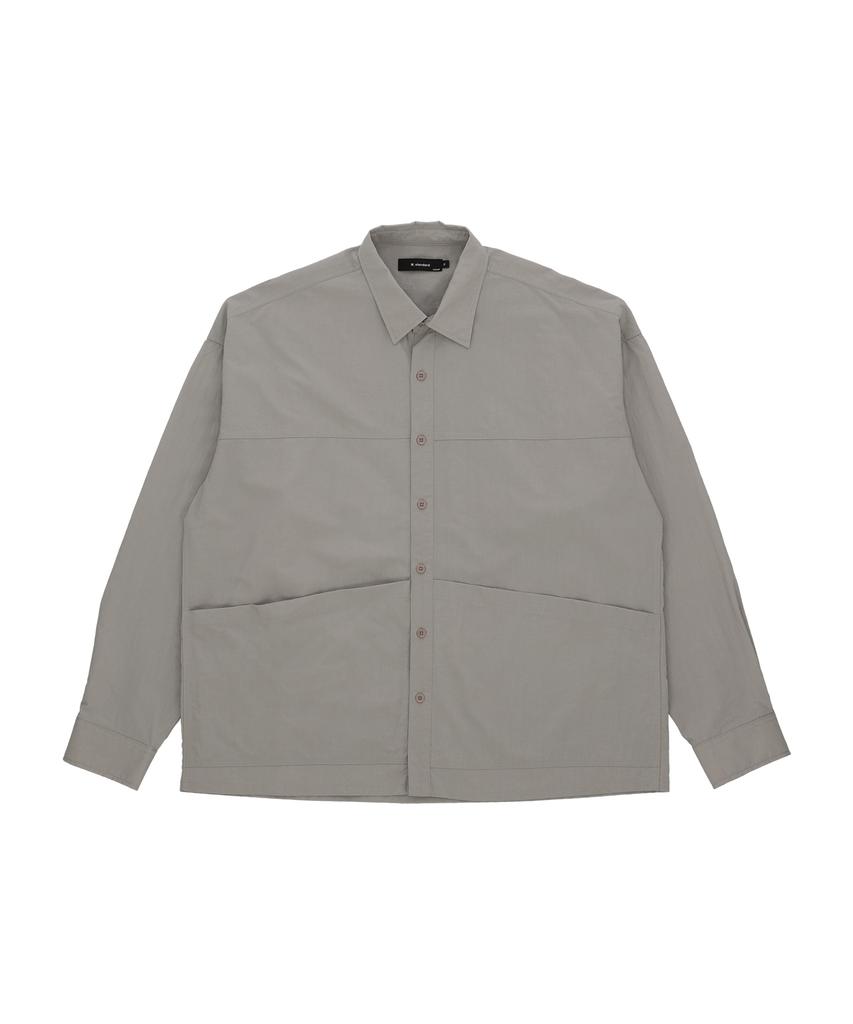 W STANDARD Oversized Washer Pocket Shirt [4 Colors]