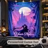 Personalized Wall Tapestry,Sailor Moon Custom Printed Name, Fabric Wall Art For Indoor Room Backdrop