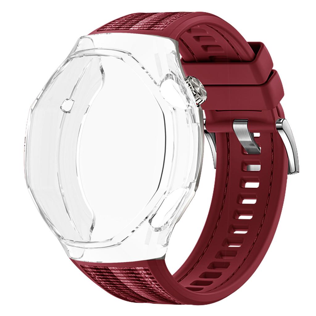 TPU Soft Case+Silicone Sport Woven Bracelet Band With TPU Protector Bumper Shell Cover For Huawei GT6 Pro 46mm