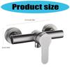 Wall Mounted Bath Mixer Tap Bathroom Bath Shower Single Lever Mixer Tap Single Handle Faucet for Cold and Hot Water
