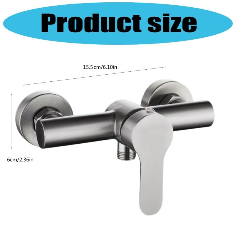 Wall Mounted Bath Mixer Tap Bathroom Bath Shower Single Lever Mixer Tap Single Handle Faucet for Cold and Hot Water