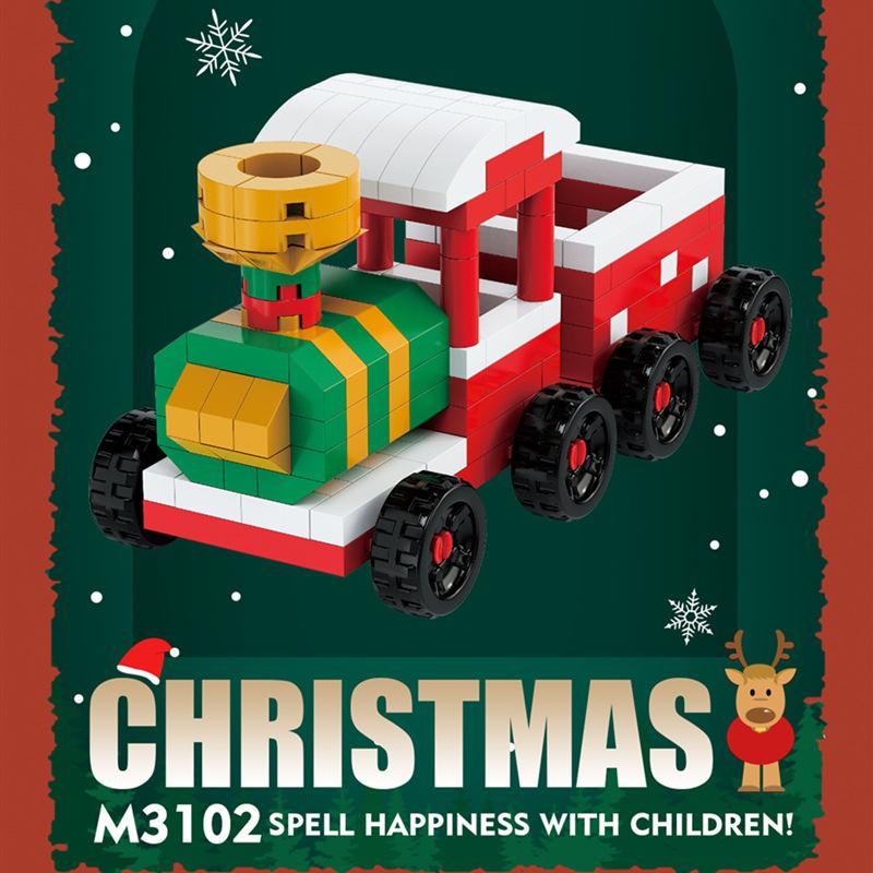 Christmas Gifts Reindeer Mini Building Blocks for Children Girl 6 Year Old christmas winter village mini blocks construction set