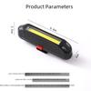 USB Rechargeable LED Bicycle Taillight - Three-Color Flashing for Night Safety