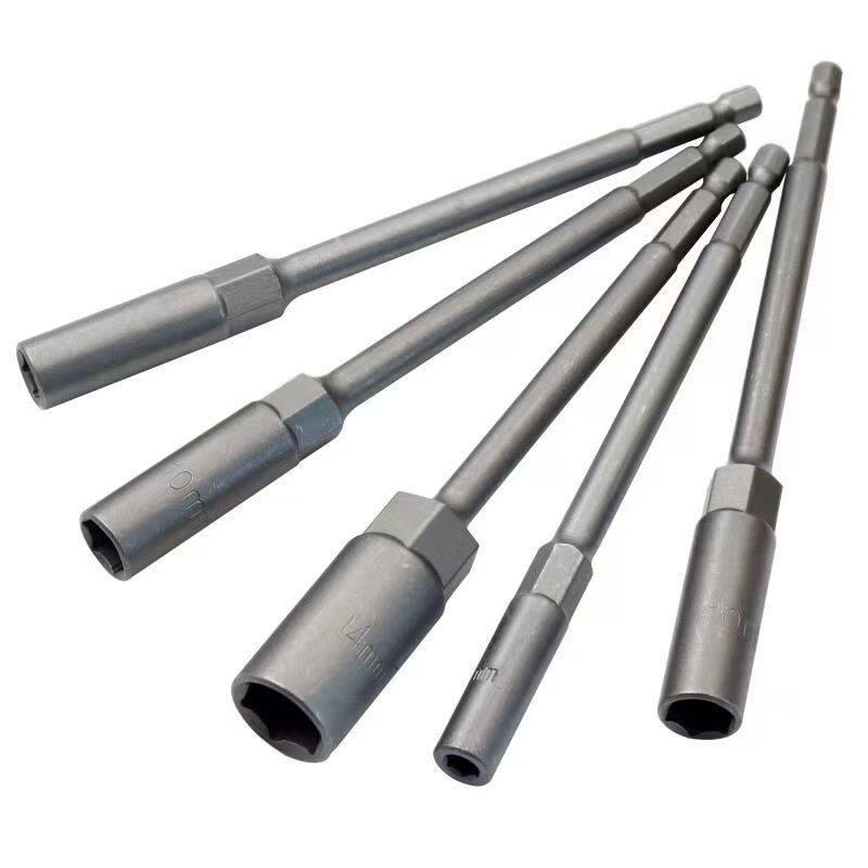 8/10/12/14mm Electric Drill Sockets Hex Head Bolt Nut Driver Bit Impact Drill Bits Adapter Wrench Extension Rods Repair Tools