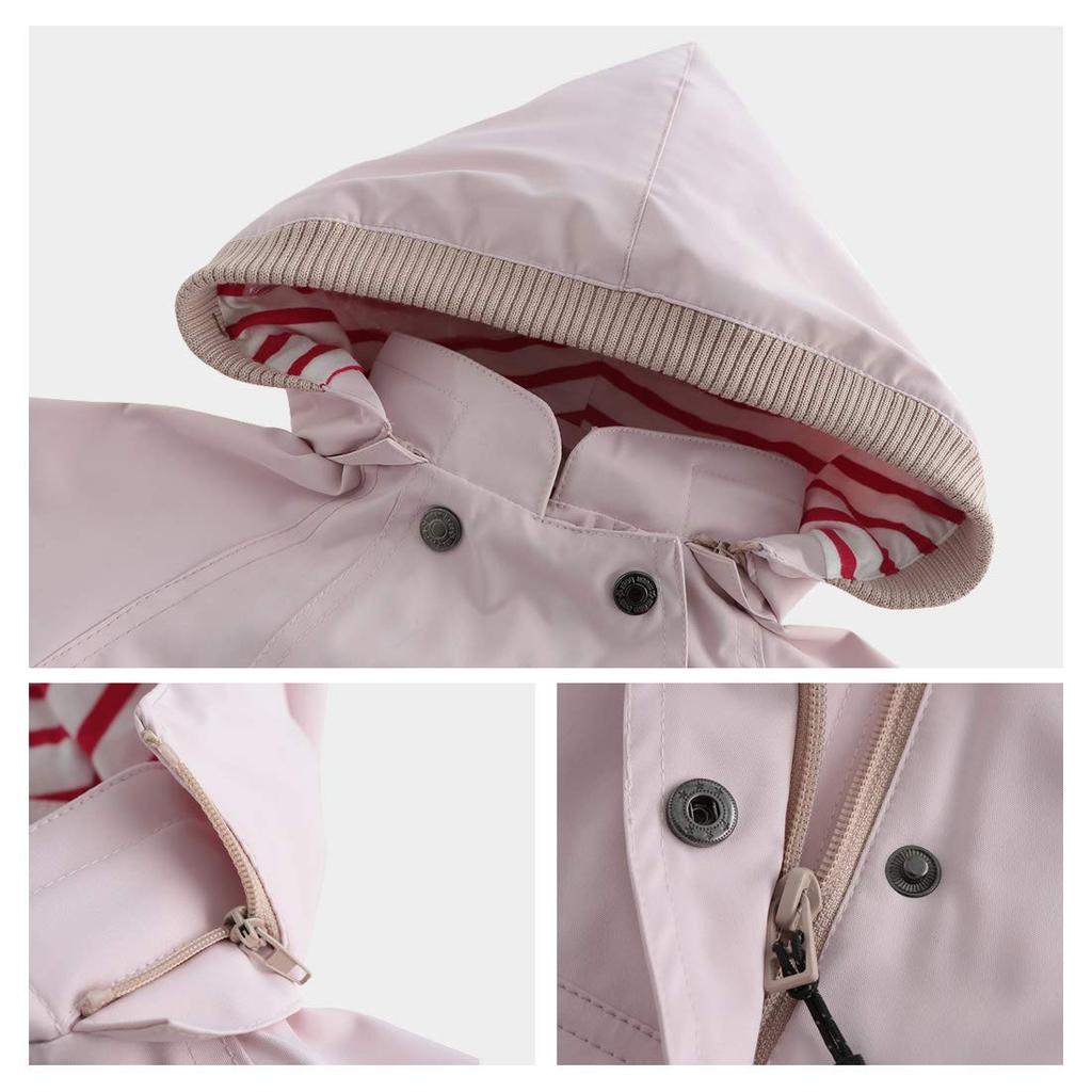 Enfants Windbreaker Size 100 Chéris Kids' Jacket, Hooded, Water-Repellent, Windproof, Lightweight, Jumper, Parka, Kids' Coat, Junior, Casual, Pink,