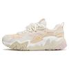 New LiNing Cat Paw Lite Shock Absorbers Slip Resistant Low Top Casual Shoes Women's Orange White AGCS352-3
