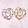 Korean version dual-purpose glossy love silk scarf buckle corner versatile knotted buckle long white shirt T-shirt buckle waist artifact