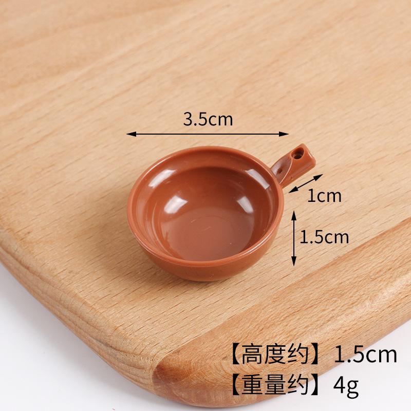 Mini Miniature Simulation Plate Small Bowl Tableware Diy Food Play Accessories Mini Container Play House Kitchen Toys