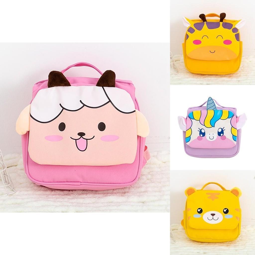 Adorable Cartoon Kids Backpack Spacious Oxford Cloth School Bag For Boys And Girls