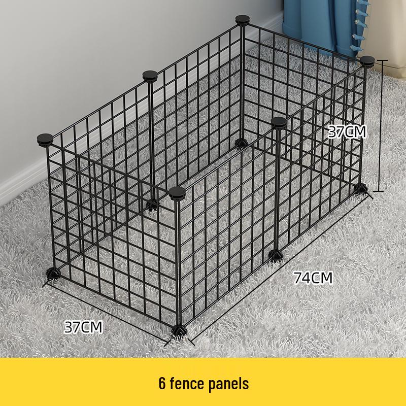 Indoor Pet Fence: Dog and Cat Barrier Gate with Iron Mesh for Anti-Escape and Isolation