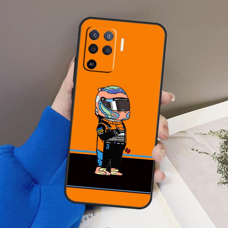 F1 Daniel Ricciardo 3 Phone Case For OPPO A54 A74 A94 A53S A1K A15 A16 A3S A5S A83 A91 A93 A5 A9 A53 A31 A52 A72