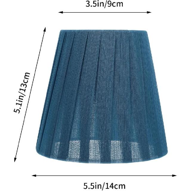 Uonlytech Trendy Home Decor Translucent Gauze Lamp Shade Pleated Light Translucent Lampshade for Table Lamp Floor Lamp Pendant Light 5. 5x5. 5x5.