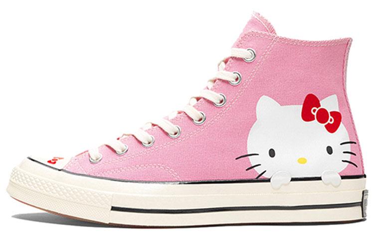 Кеды Chuck 70 Hello Kitty x Chuck 70 Converse Canvas Hi Top Prism Pink 162936C 38