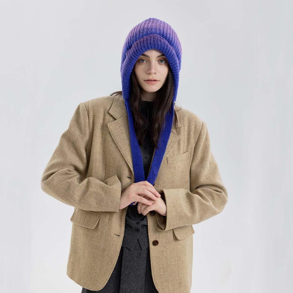 DIMANAF Women Hat Fashion Thick Knitted Hat New Lady 2025 Warm Winter Autumn