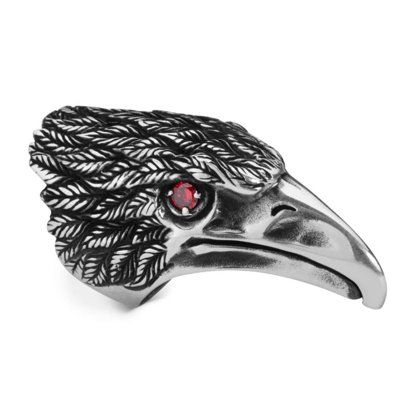 

Серебряное кольцо с орлом