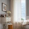 American Style Hollowed Out Beige Flower Fringe Curtain Finished Free Perforated Rod Pocket Bedroom Living Room Curtains