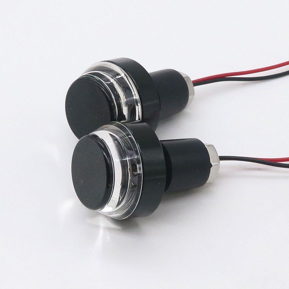 Nuovo 1 paio impermeabile moto bici LED indicatori di direzione lampeggiante indicatore di luce ambra lampadina lampada laterale barra E