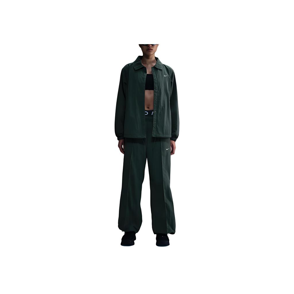 Nike Fashionable Comfortable Soft Zipper Long Sleeve Jacket Women jackets Vintage-Green FV7561-338