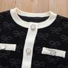 Girls Knitted Dresses 2024 New Sweater Dress Kids Fashion Clothing Long Sleeves Casual Dress Children Girls Princess Dress