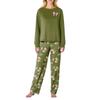 Women's Butterfly Print Long,Sleeved Pajama Set