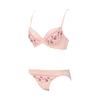 AMOSTYLE BY Triumph Entry Collection Cup Bra Panty Set M019 E70M 3/4 Bra, Cleavage-Enhancing & (Tender Flower), Women's, (Pink),