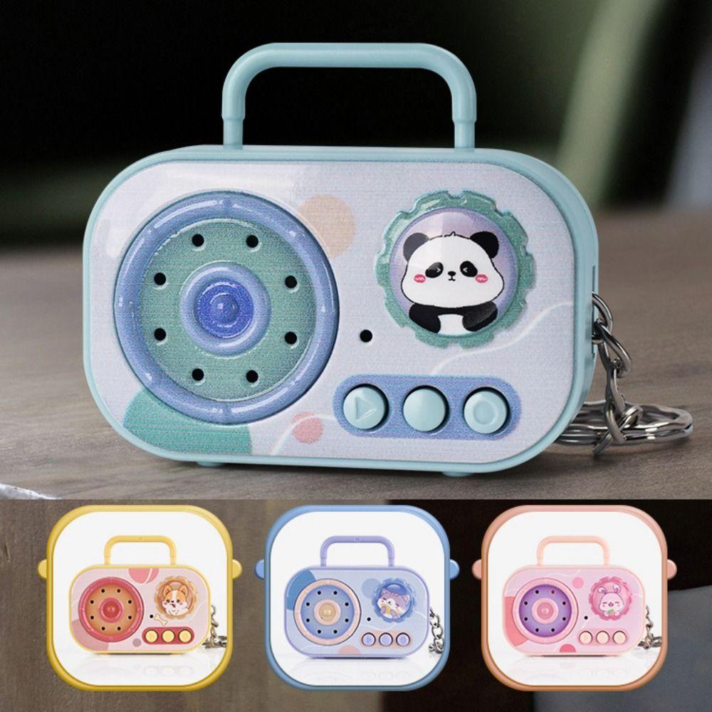 Multi-color Recorder Keychain Cartoon Animal Bag Ornament Creative Recorder Key Chain  Gift