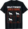Grote Pyreneeën Gids Voor Training Grappige Hondenliefhebber Grafisch T-shirt Casual Korte Mouw T-shirt Voor Unisex Dames