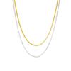 Trendy And Stylish Twotone Necklace With Eyecatching Shapes Ideal For Enthusiasts Fashion