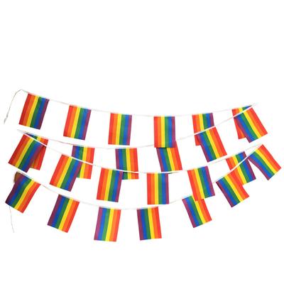 14X21cm  25 Pieces 7M Rainbow Flag Rainbow Gay Lesbian Homosexual LGBT Pride
