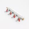 2/3/4 Way CO2 Air Gas Distribution Manifold Splitter Check Valves 1/4" 7mm Barb fittings Draft Beer Brew Kegerator Dispenser
