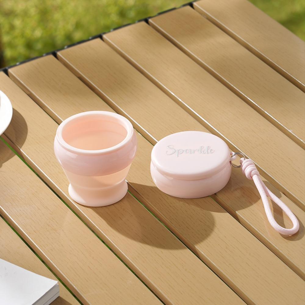 120ml Silicone Foldable Water Cup Collapsible Drinking Mug New Camping Mug for Camping Cutlery