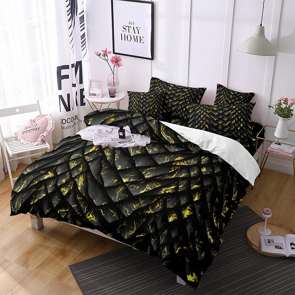 Dragon Scale Bedding Duvet Cover Set King Queen Size Wild Animal Skin Bedding Set Glitter Psychedelic Animal Comforter Cover