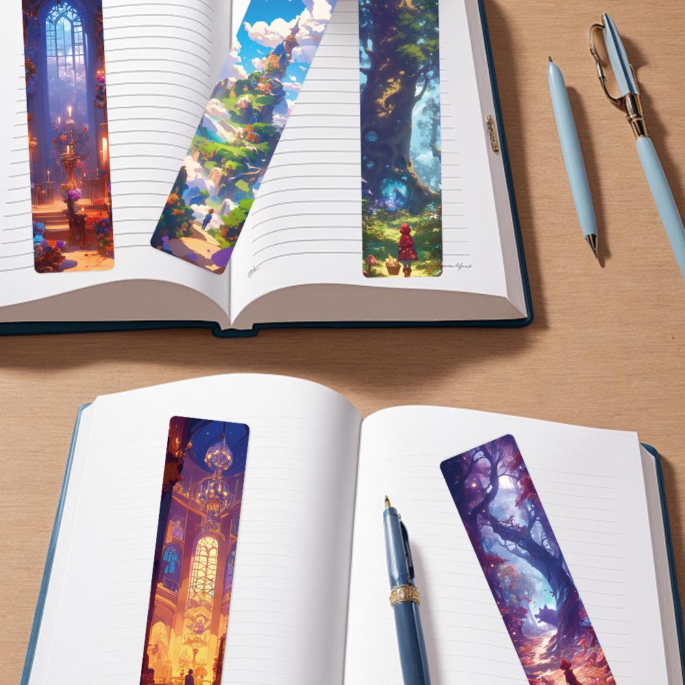 24 Fairy Tale World Paper Bookmarks - Novel Reading Decoration & Annotation Cards