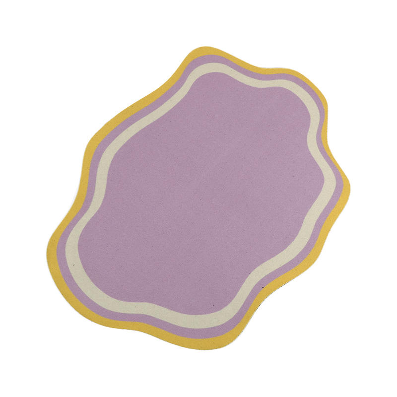 Pet Feeding Mat Cute Shape Dog Diatom Mud Bowl Mat Non-Slip Waterproof Home Decoration Pet Food Mat for Home Dog Feeding Prevent Food Spills