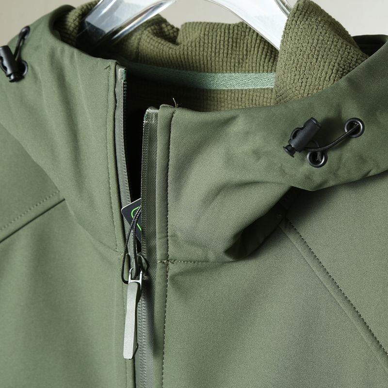 European and American New Style Outdoor Windproof and Water-Resistant Softshell Jacket for Men, Hooded Zip-Up Jacket, Multi-Color Softshell Clothing