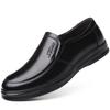 Scarpe Casual Slip-On da Uomo in Vera Pelle 2025 - Suola Morbida, Antiscivolo, Traspiranti per Mezza Età e Anziani