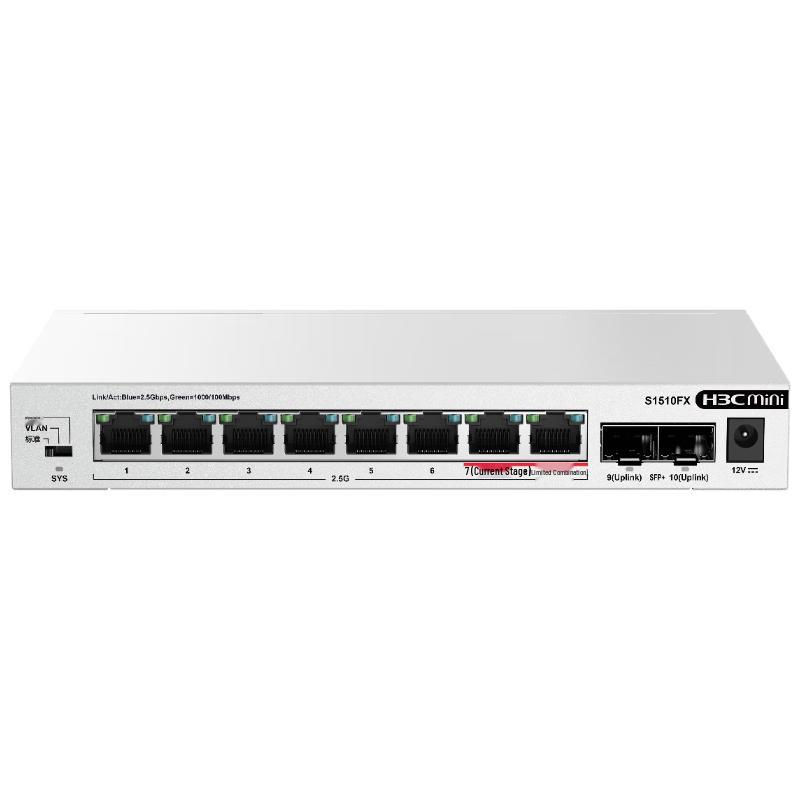 

H3C 2.5G 8-Port Switch with 2 10G SFP+ Ports
