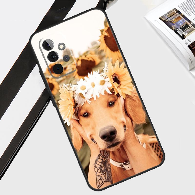 Golden Retriever Friend Case For Samsung Galaxy A12 A22 A32 A52 A56 A36 A26 A16 A06 A54 A34 A14 A13 A53 A15 A35 A55