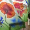 Red Poppies Field Sheer Curtains Bedroom Voile Curtain Living Room Window Sheer Curtains Kitchen Tulle Drapes