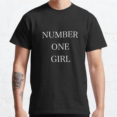 Plus Size S-3XL Number One Girl Printed T-shirt Men's Tops Fashion Clothes Tees