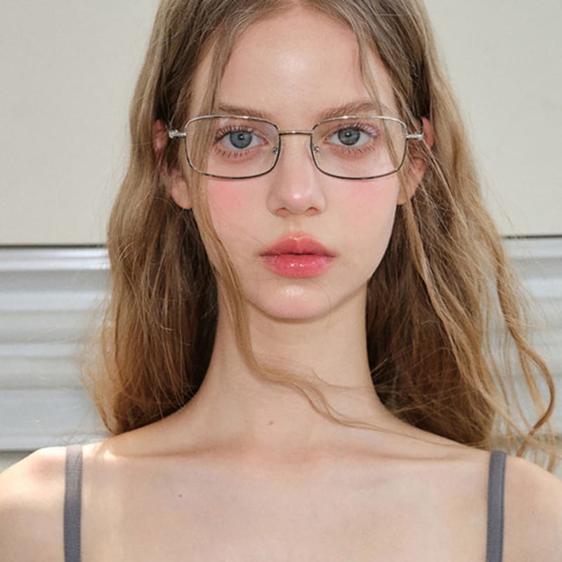 LOOKING4U Neo Retro Geek Chic 8021 Montura de Gafas NEGRO