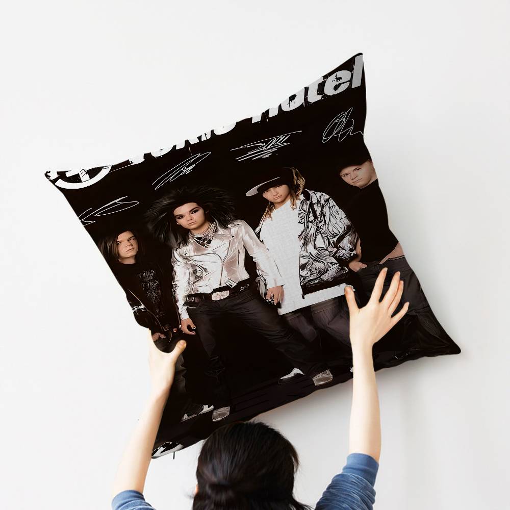 Bill Kaulitz Tom Tokio Hotel Classic Lucky Dragon Pillow Cover Sofa Cushion Cover Home Room Decoration Children Gift
