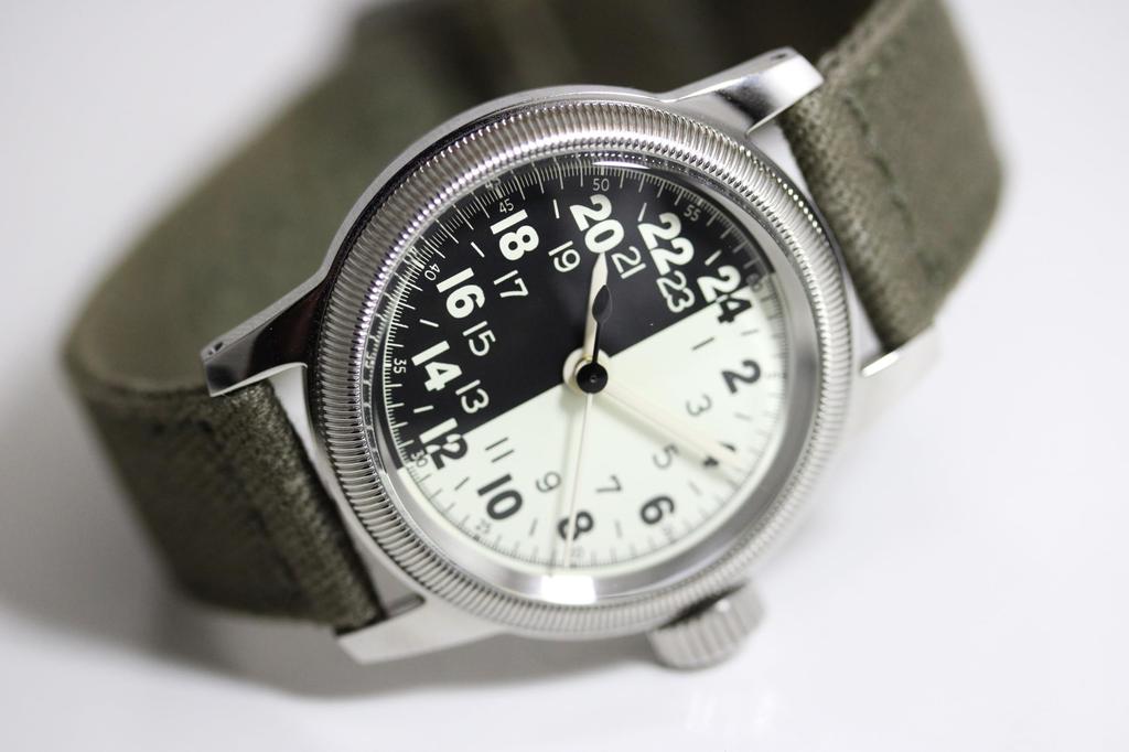 Reprint of the Army Air Corps Military Watch TYPE 24 Hour Display Quartz Watch Elgin Montreroy U.S. M.R.M.W. A-17A