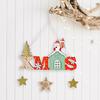 Wooden Christmas Artistic Ornaments Collection With House Star Heart Tree Patterns Holidays For