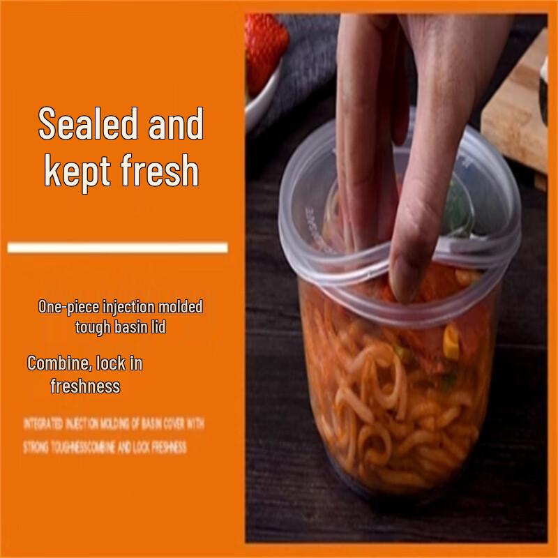 Disposable Round Transparent Food Containers with Lids