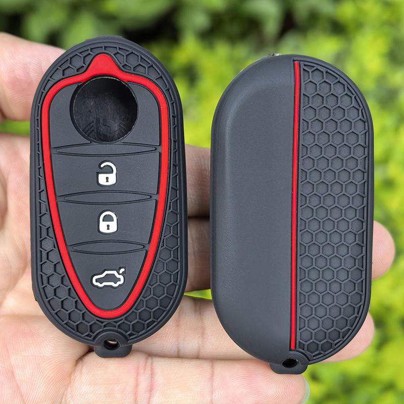 Silicone Key Cover Holder For Alfa Romeo Giulietta Myth Junior 4C Romeo Mito Myth 159 Gto Gta Car Remote Control Car Accessories