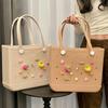 EVA Beach & Shopping Bag: Women's Handheld, Pet-Friendly Storage, Hole Design, Large Capacity (2025 Model)