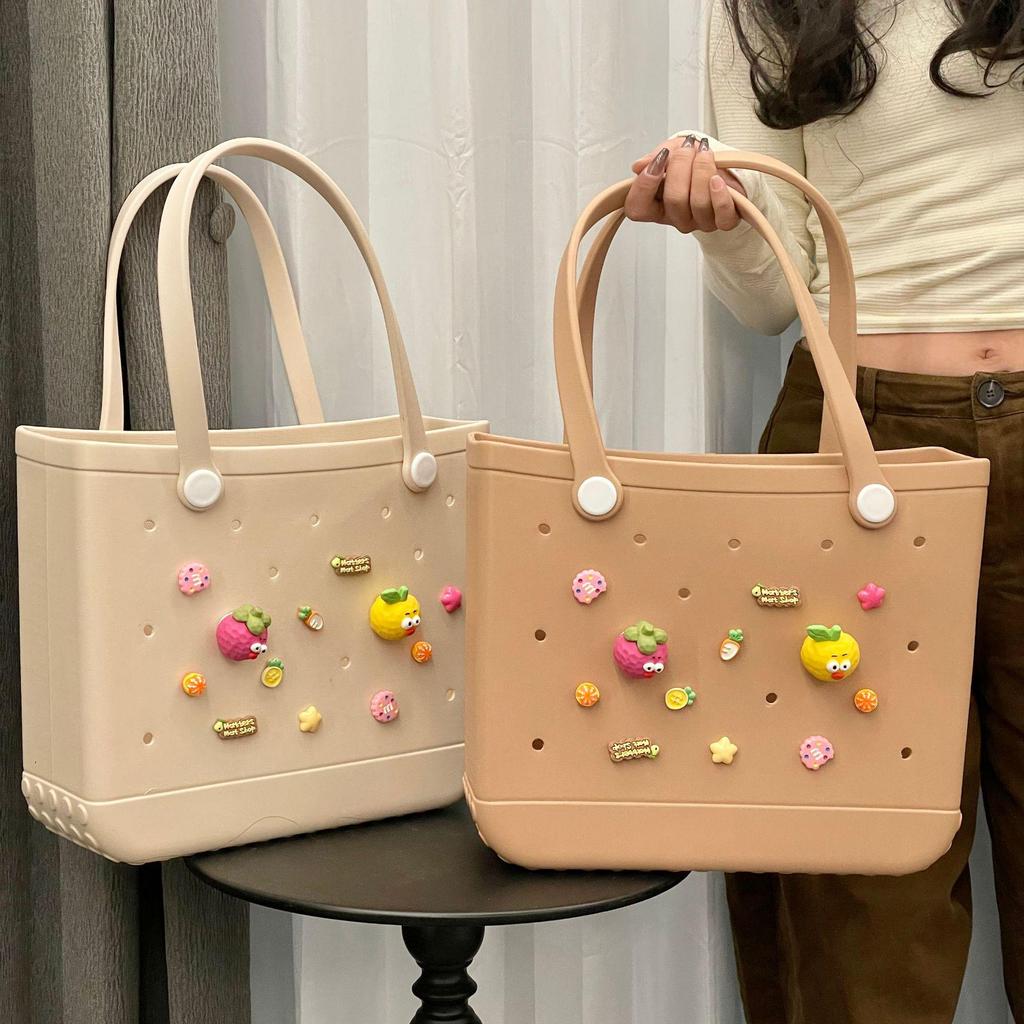 EVA Beach & Shopping Bag: Women's Handheld, Pet-Friendly Storage, Hole Design, Large Capacity (2025 Model)