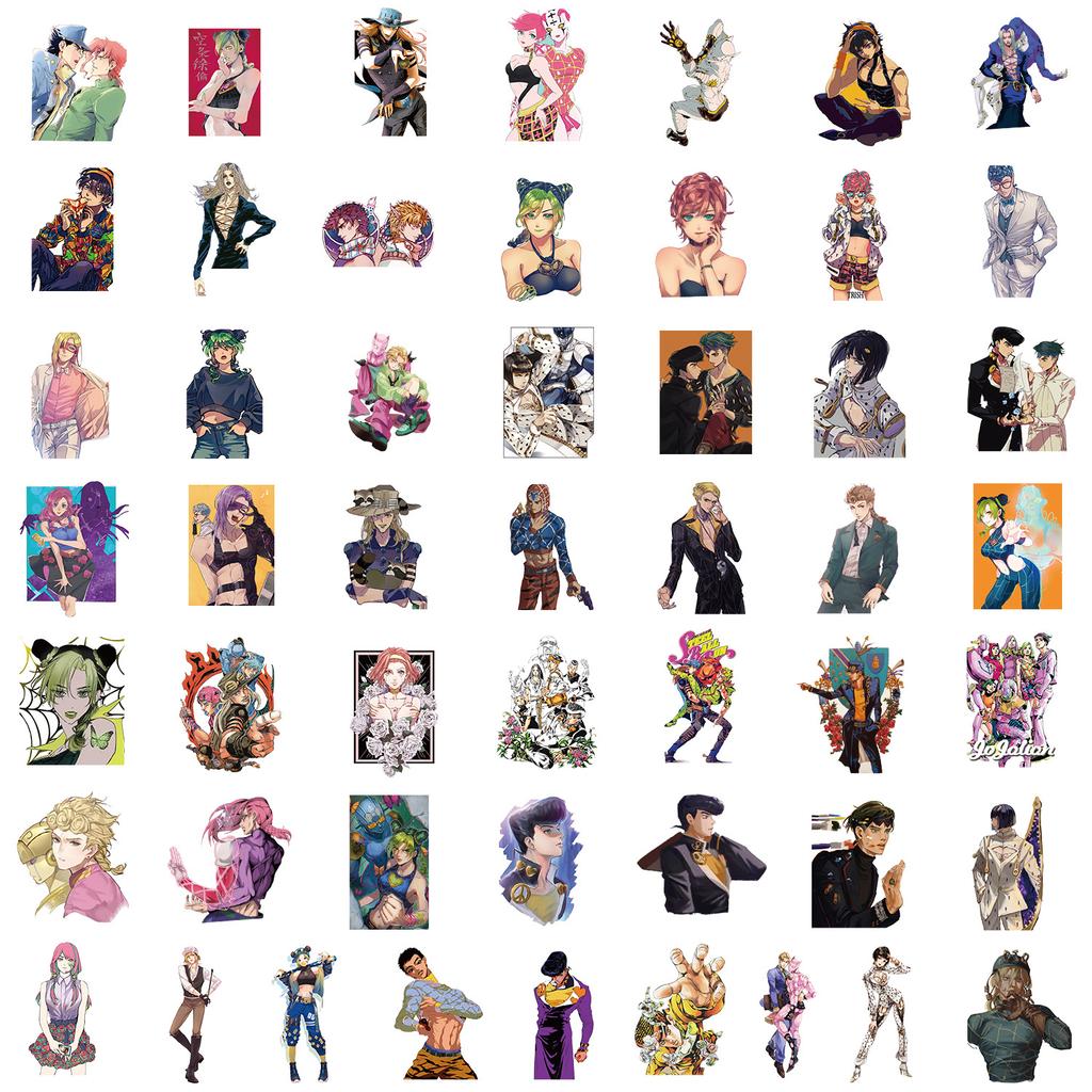 50 JOJO Graffiti Aufkleber Pack Laptop Handy Wasserbecher Wasserdichte Aufkleber Laptop DIY Dekorative Aufkleber