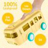 Water Bottle For Kids, Bus Shape Car Water Bottle with Straw For Kids, Portable Kid Water Cup with Shoulder Strap 500 ML